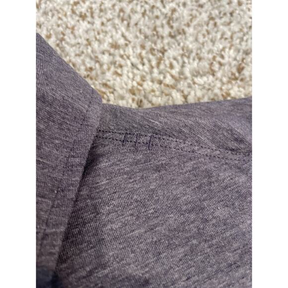 Lululemon Evolution Polo Mens Large Heathered Purple Slim Fit Long Sleeve Golf - Picture 7 of 7